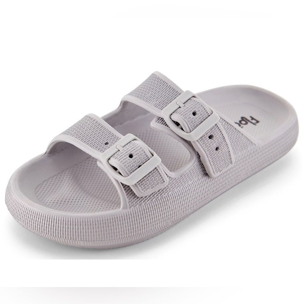 Floopi Callie Cloud Slides Grey EU41/US11 NWT IN PACKAGE